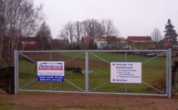 Nebenzufahrt Firmengelnde Wittstock von Hefenbrock Heizungs- & Sanitrtechnik